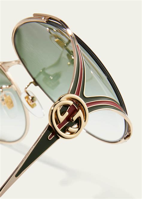 gucci oval sunglasses